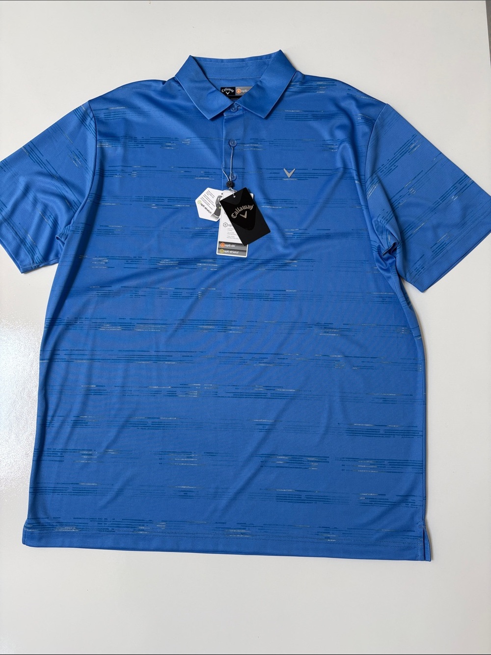 CALLAWAY Opti-Dri GOLF POLO SHIRT SS Mens L
Nwto